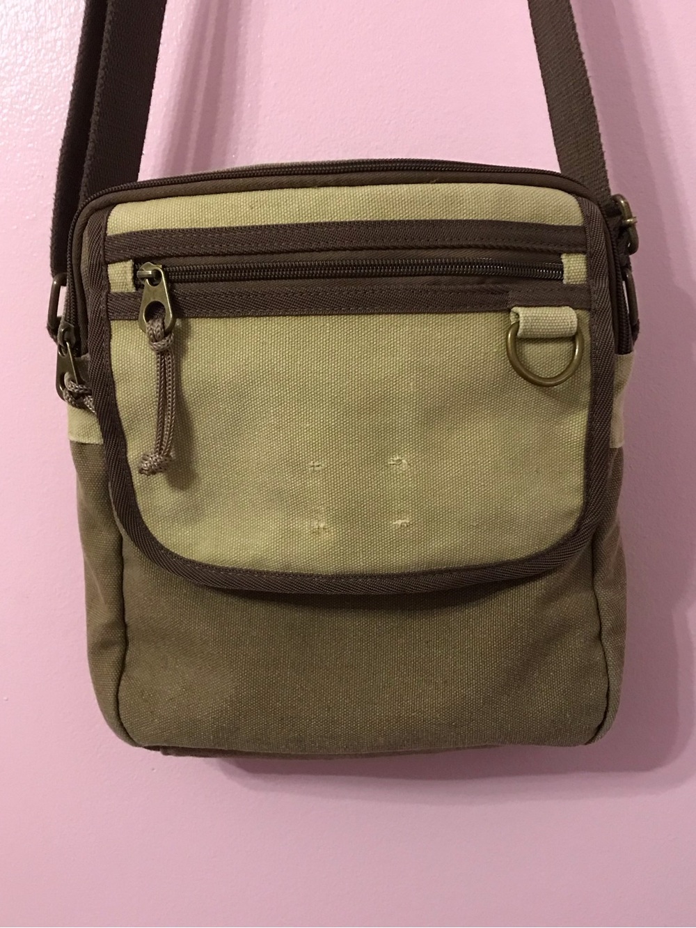 SCRUFFY DOG Canvas Messenger Bag